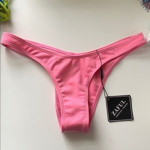 Brand new pink ribbed cheeky bikini bottoms